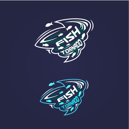Create a sports fishing lure brand logo, "FISH TORNADO" Logo design