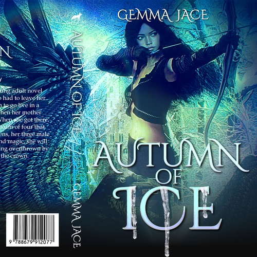 Dark Magical Kingdom of Ice book cover Design by SusansArt