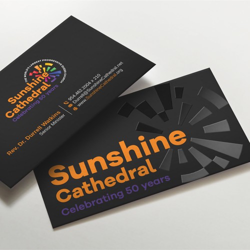 Business Card for Growing Progressing LGBTQ Church Design by LAXMI DESIGNHUB