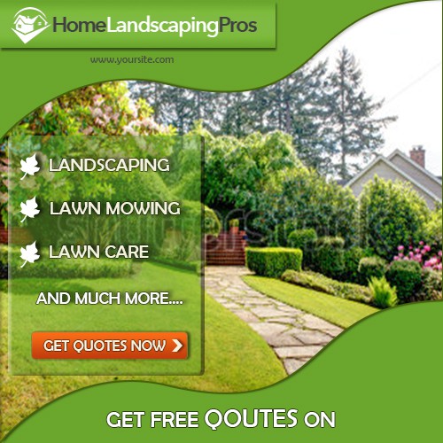 Fun and Exciting Landscaping Banner Ad Design by DesignSpell