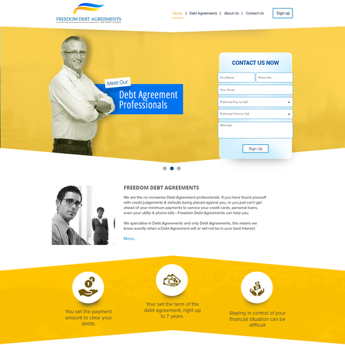 Make an awesome landing page that will generate enquiries Design by Gowebbaby.com