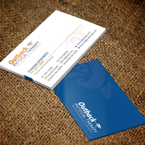 Business card for 2 clinic physical therapy office Design by ™SF_Design™