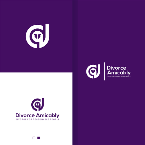 Logo for a new, healthy way for reasonable people to divorce Design by Elesense