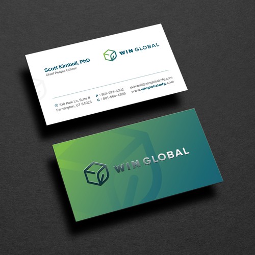 WIN Global Business Card Design Design by Budiarto ™