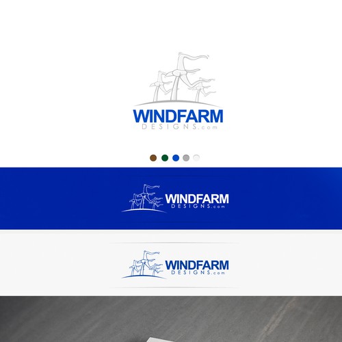 Fun logo/mascot for wind energy company