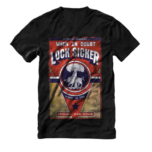 Create the next t-shirt design for Lock Sicker Réalisé par de4