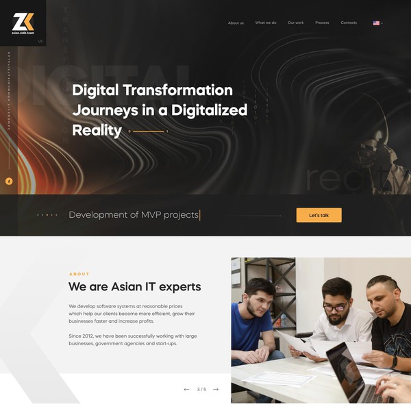 Design by Dmitrij titled "ZK - IT company"