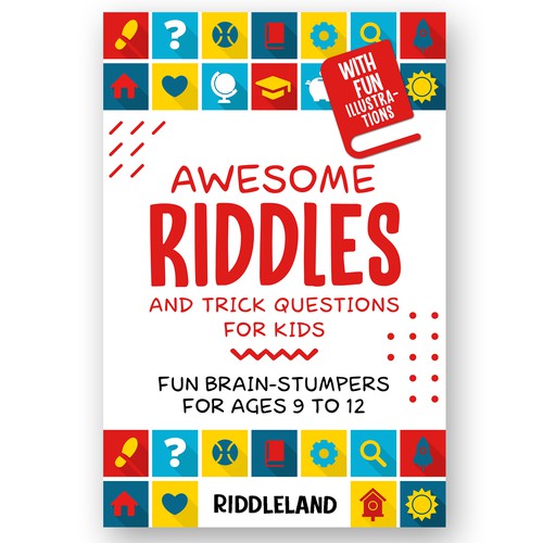 A Parent-Catching Book Cover for Riddle Book Design by Charala