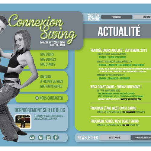 Web page design contest entry by PetiteRouquine