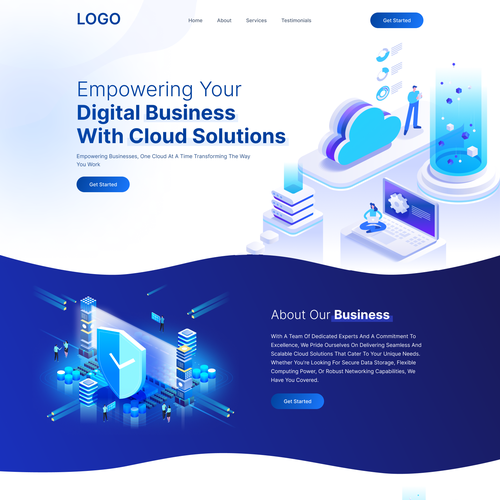 Web page design contest entry by FuturisticBug
