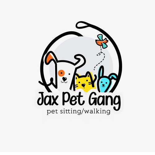 Super creative and fun logo design for pet sitting/dog walking business!! Design by sikandar@99