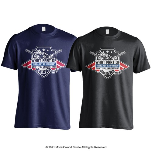 *GUARANTEED WINNER* 2nd Amendment Shirt - Patriotic Design by mozaikworld