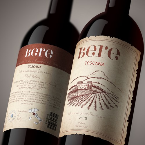 Design di Design the new wine label for Bere Toscana! di Wargha
