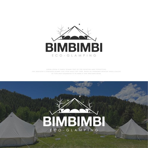 Modern logo for our Eco-Glamping site in the Australian mountains! Design by ⭐Creative Sketches⭐