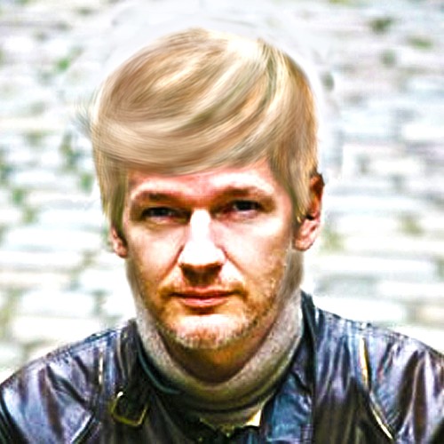 Design the next great hair style for Julian Assange (Wikileaks) Diseño de Agrii