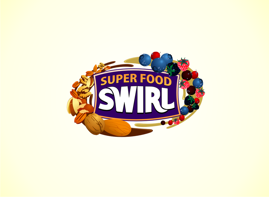 Superfood Swirl needs BRIGHT & NATURAL logo/label | Logo design contest