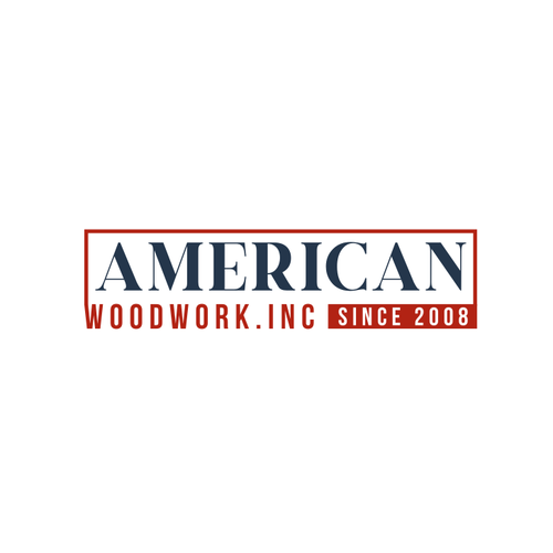 Design di American Woodwork news a new logo di Pixabee™