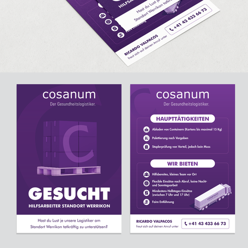 Job Flyer Cosanum Design by vcreativecloud