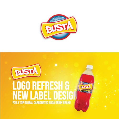 Logo refresh/modernization for carbonated soda beverage brand Design by Youbecom©