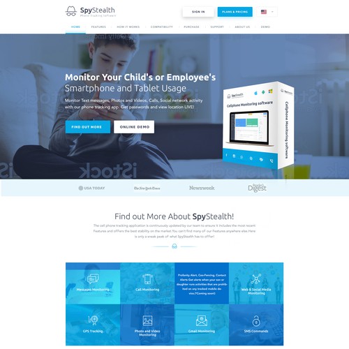 SpyStealth.com Needs Mind-blowing New Web Design Design by Bright_Designer