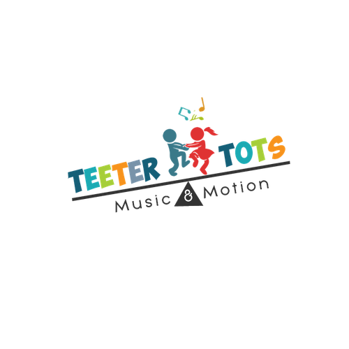 Teeter Totter meets Tumbling Tots - this logo is all about play! Design by Jelena Creative