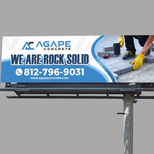 AN AMAZING CONCRETE COMPANY BILLBOARD NEEDED Aprox 14’ tall and 48’ wide Design by Dzhafir