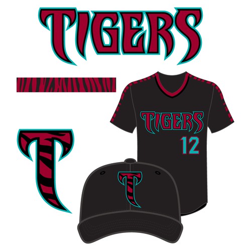 Tigers Baseball Organization Design von REDPIN