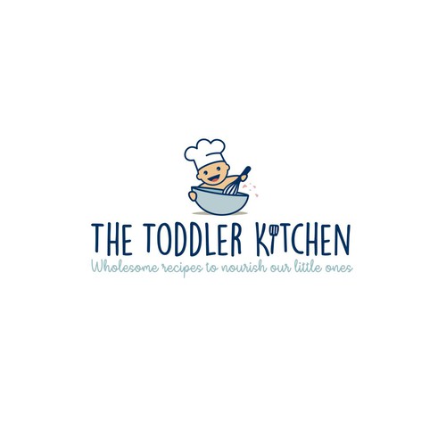 Fun logo for a food blog company focused on toddler and family nutrition and recipes.-ontwerp door meryofttheangels77