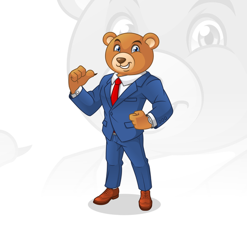 Cartoon Bear Mascot for Law Firm! Design by ridjam