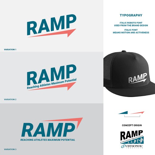 Orthopedic practice needs a logo for their athlete rehab program - RAMP Design by Ferdoushasan99