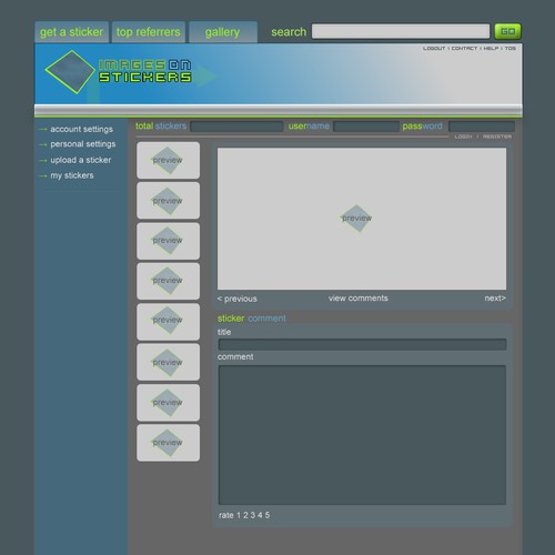 $300 - Uncoded Template - Home Page & Sub-Page - WEB 2.0 Design por chipz