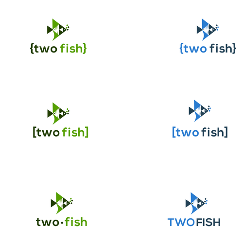 Logo and Brand Guideline for "Two Fish" Software House Design by ::overload::