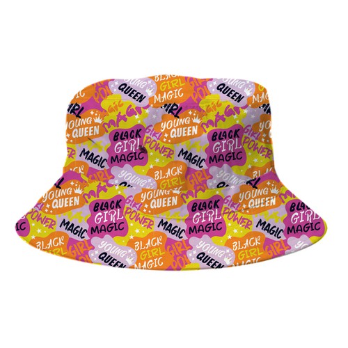 Bucket Hat Designs for Girls (black culture theme) Design by kirsen