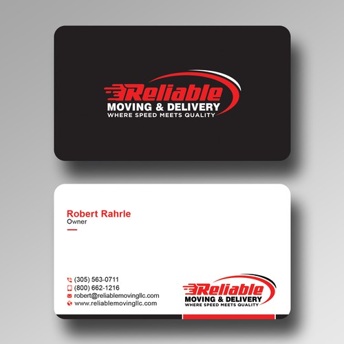 Business Card Design for Moving Company Design by Create_Point