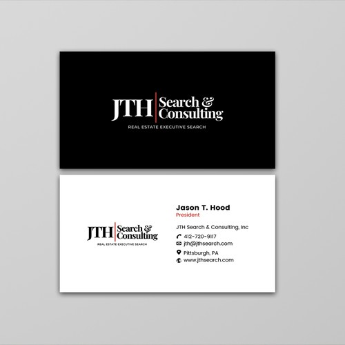 Business Card Design for Executive Search Firm Design by ™SF_Design™