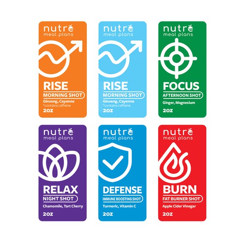 Small Wellness Shot Label! Design by imöeng