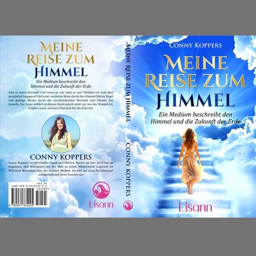 Cover for spiritual book My Journey to Heaven Design by Bigpoints