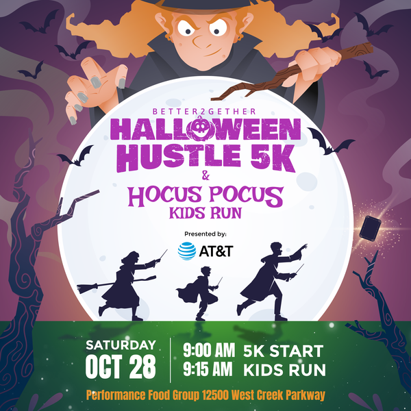 Halloween hustle 5k poster with ghostbuster vibes Postcard, flyer or