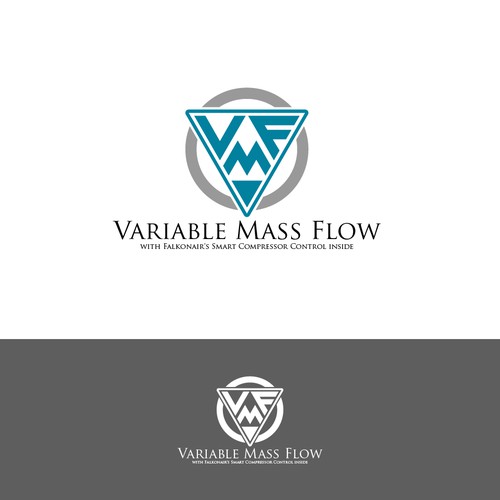 Falkonair Variable Mass Flow product logo design Diseño de RAM STUDIO