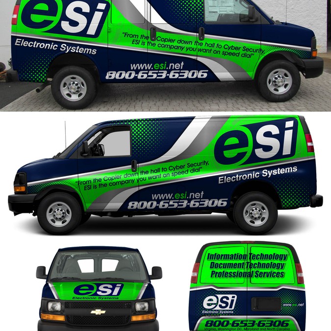 Van/Truck Wrap Contest Technology Company (Van type: The Van Fleet is