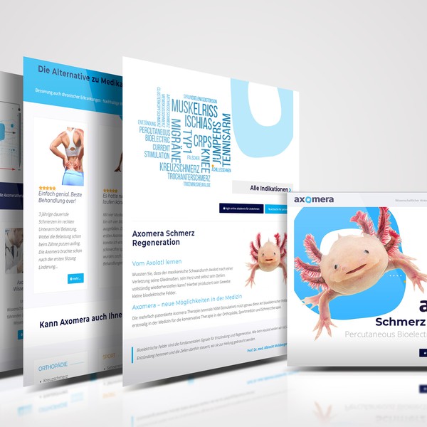 Axomera website redesign