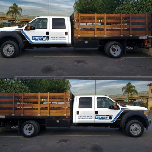 trucks wrap design Design by DuhaCreative