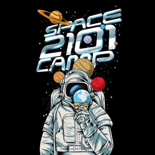 Space T-Shirt Design by hd_Nightjar