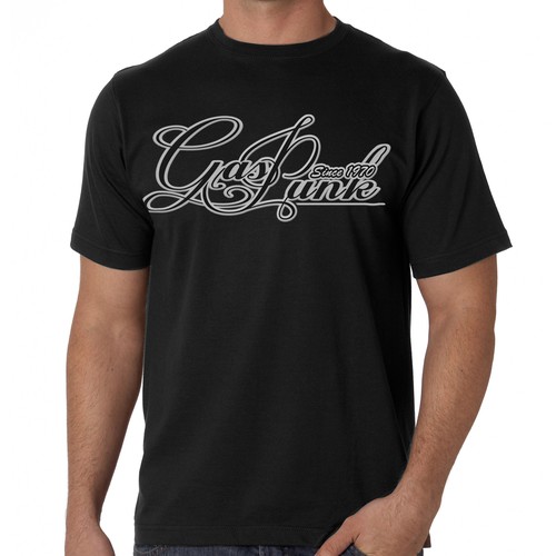 Create a shirt design for Gas Punk a new petrolhead brand Tshirt