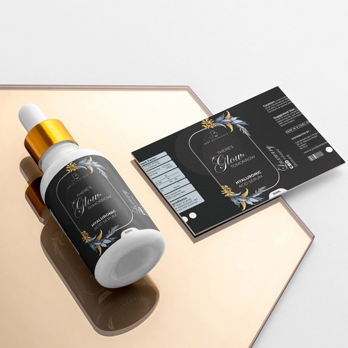 Luxury Label for CBD infused Hyaluronic Acid Serum Design por graphicdesigner099