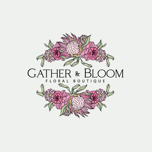 A gorgeous eye catching logo design for a new floral boutique Design by Mararti