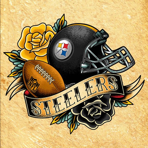 American traditional style steelers logo, Illustration or graphics contest