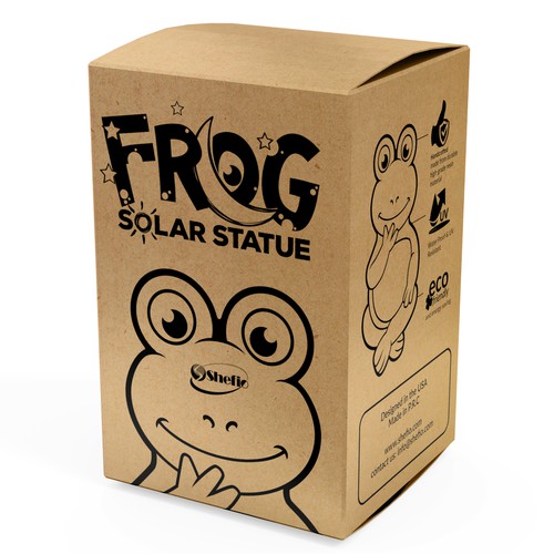 Create a creative box design for Solar Frog Design by interaksi