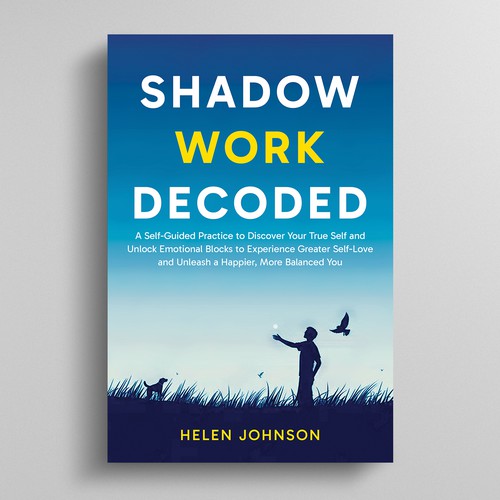 Design a beautiful cover for the future best seller book on Shadow Work! Design by R°Z°L
