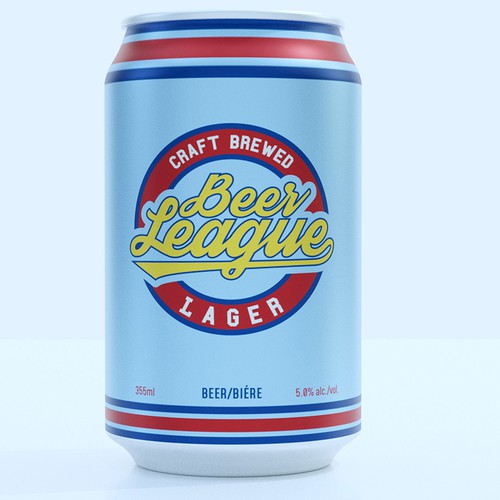 Re-design sports themed craft lager to appeal to today's beer consumers Design by point0works